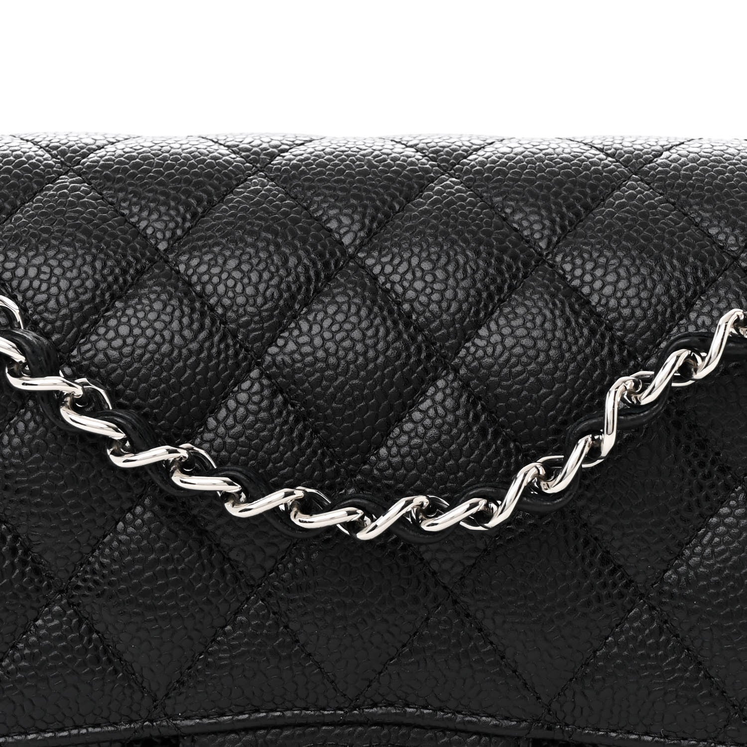 Chanel Caviar Quilted Medium Double Flap Black 8 of 11