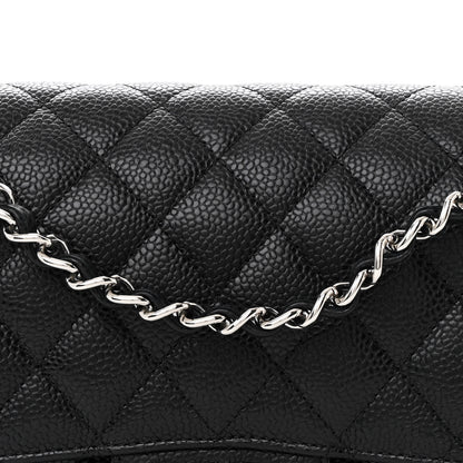 Chanel Caviar Quilted Medium Double Flap Black 8 of 11