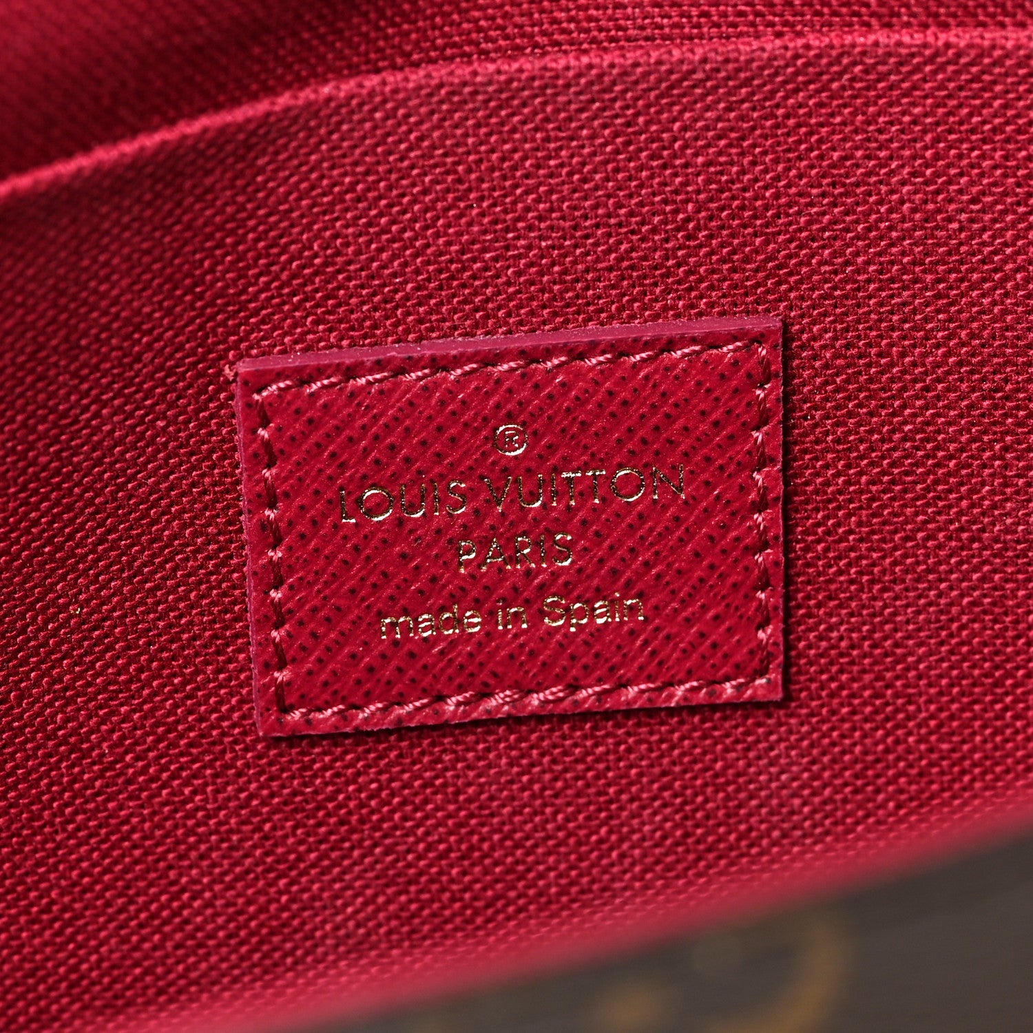 Louis Vuitton Monogram Pochette Felicie Chain Wallet Fuchsia 7 of 9