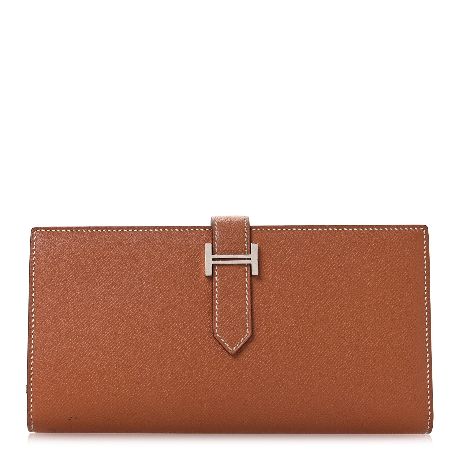 Hermes Epsom Bearn Gusset Wallet Gold 1 of 15