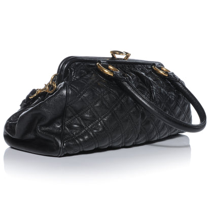 Marc Jacobs Quilted Leather East West Stam Bag Black 3 of 7