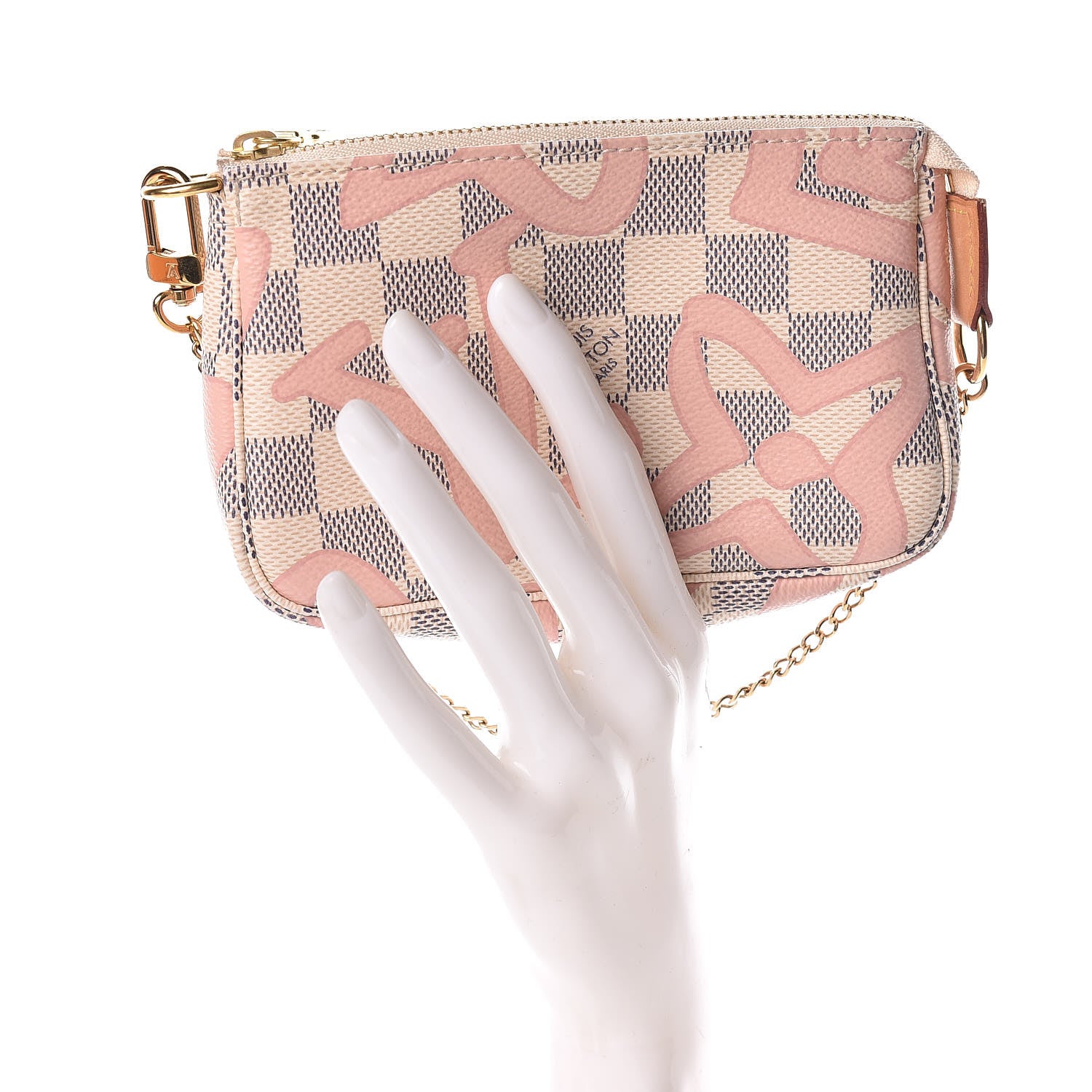 Louis Vuitton Damier Azur Tahitienne Mini Pochette Accessories 2 of 13