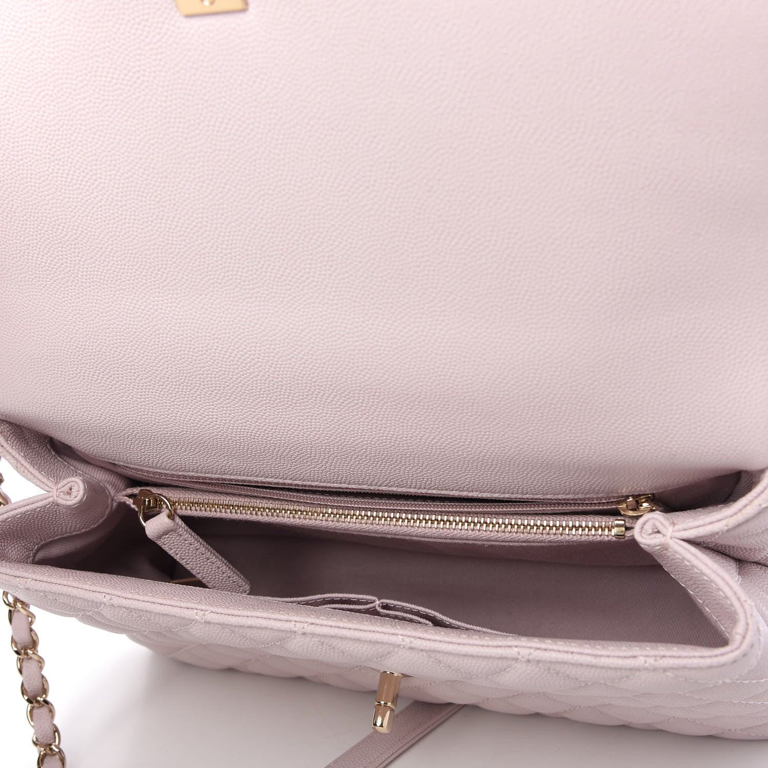 Chanel Caviar Quilted Small Coco Handle Flap Lilas Lilac 5 of 11