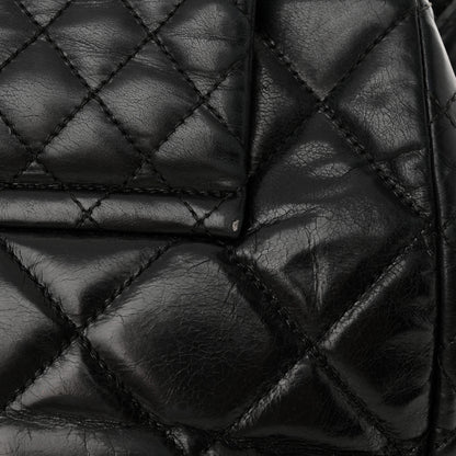 Chanel Glazed Calfskin Quilted Medium Daily Walk Flap Black 16 of 16