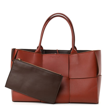 Bottega Veneta Nappa Maxi Intrecciato Medium Arco Tote Rust 1 of 13