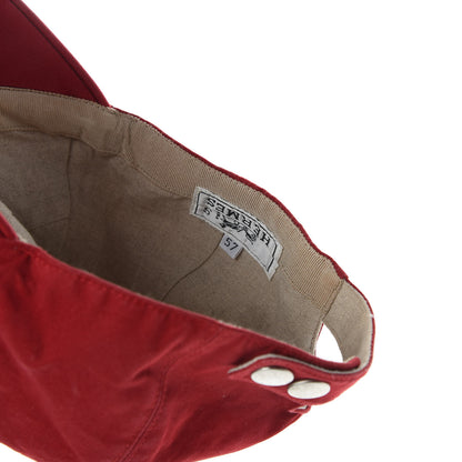 Hermes Cotton H Cap 57Red 8 of 8