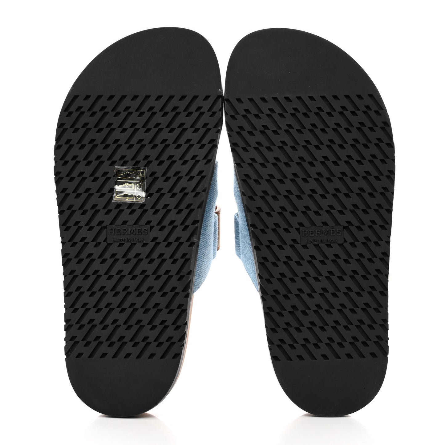 Denim Calfskin Womens Chypre Sandals 36 Bleu Clair Naturel