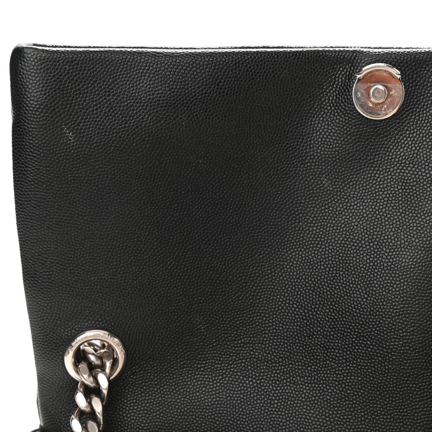 Grain De Poudre Medium West Hollywood Monogram Fold-Over Black