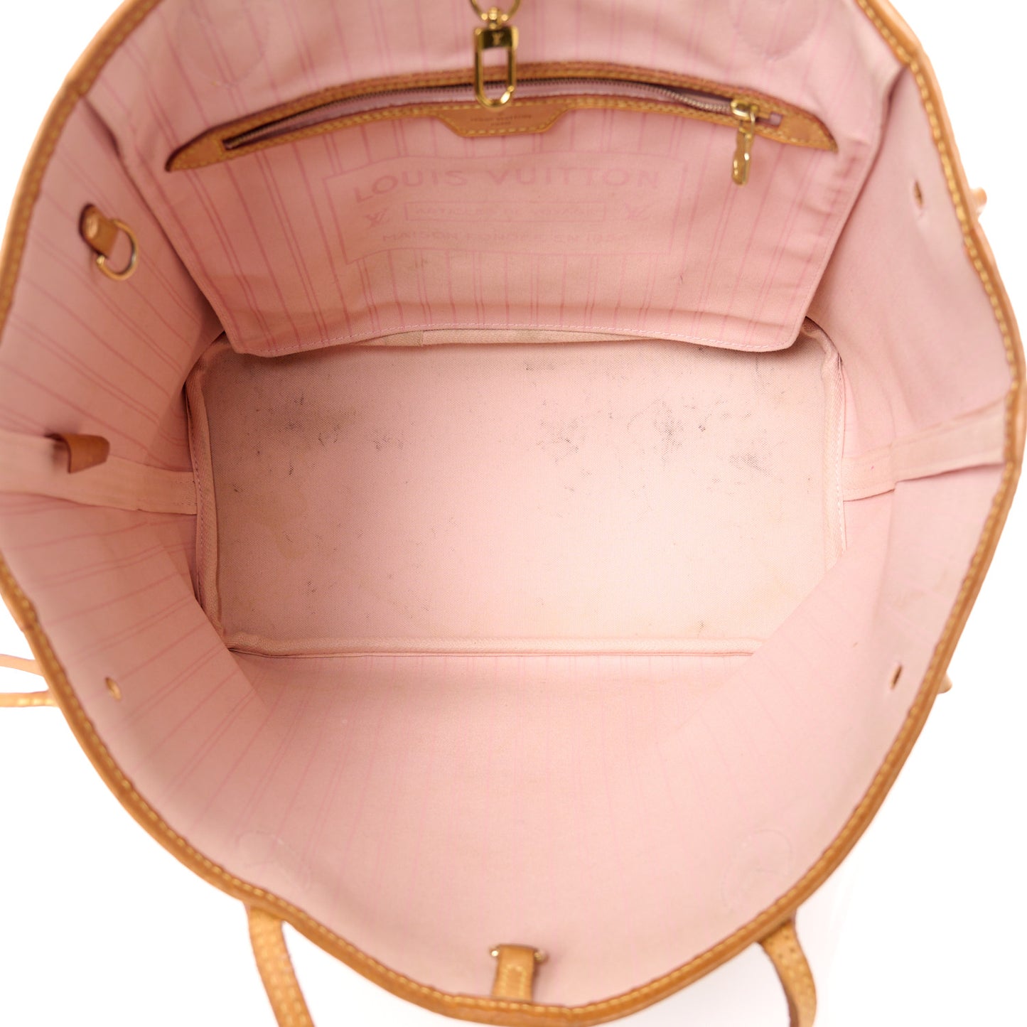 Damier Azur Neo Neverfull MM Rose Ballerine