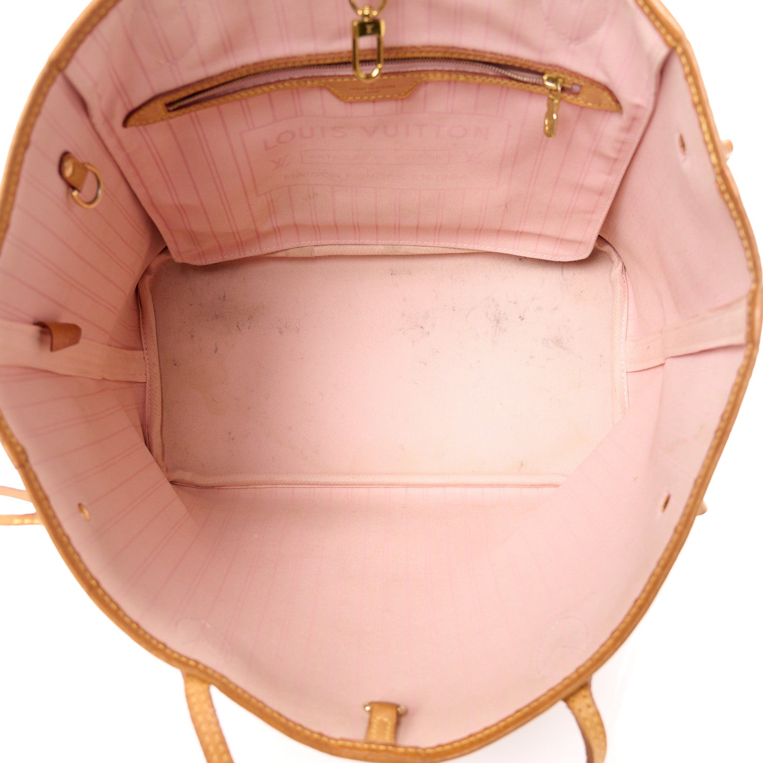 Louis Vuitton Damier Azur Neo Neverfull MM Rose Ballerine 4 of 15