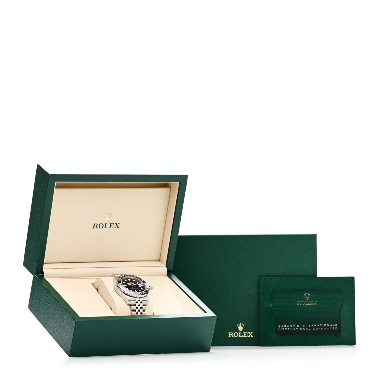 Rolex Stainless Steel 40mm Oyster Perpetual Date GMT Master II Bruce Wayne Watch Black 126710GRNR 5 of 5