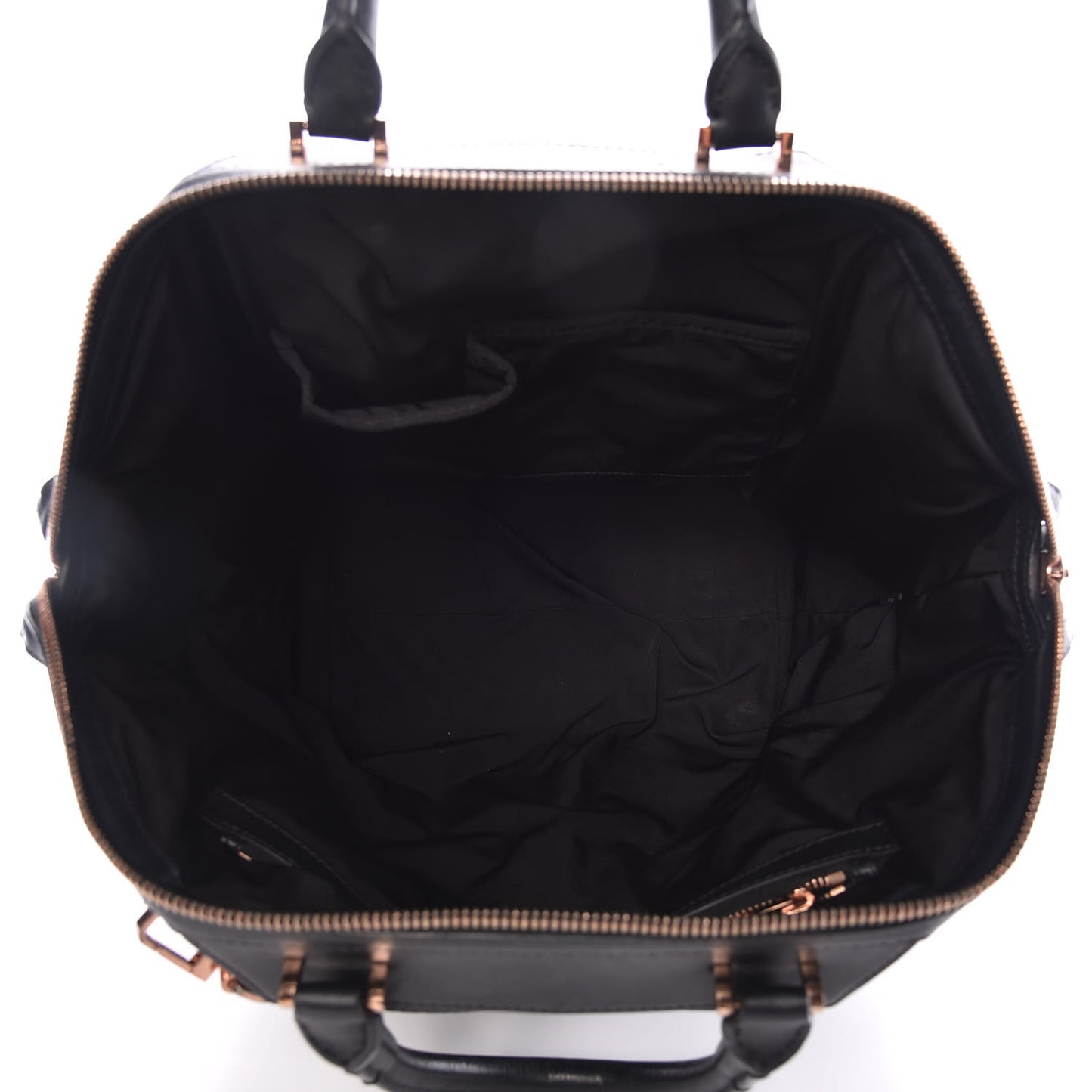 Pebbled Calfskin Large Emile Soft Black Rose Gold Hardware