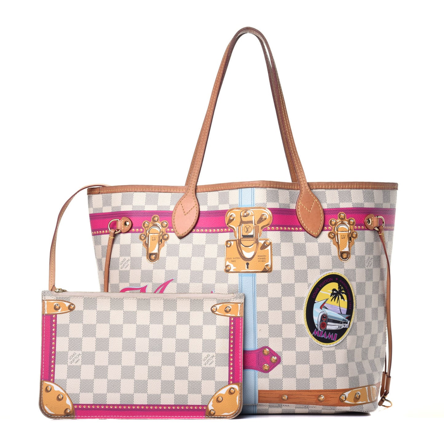 Damier Azur Summer Trunks Miami Neo Neverfull MM