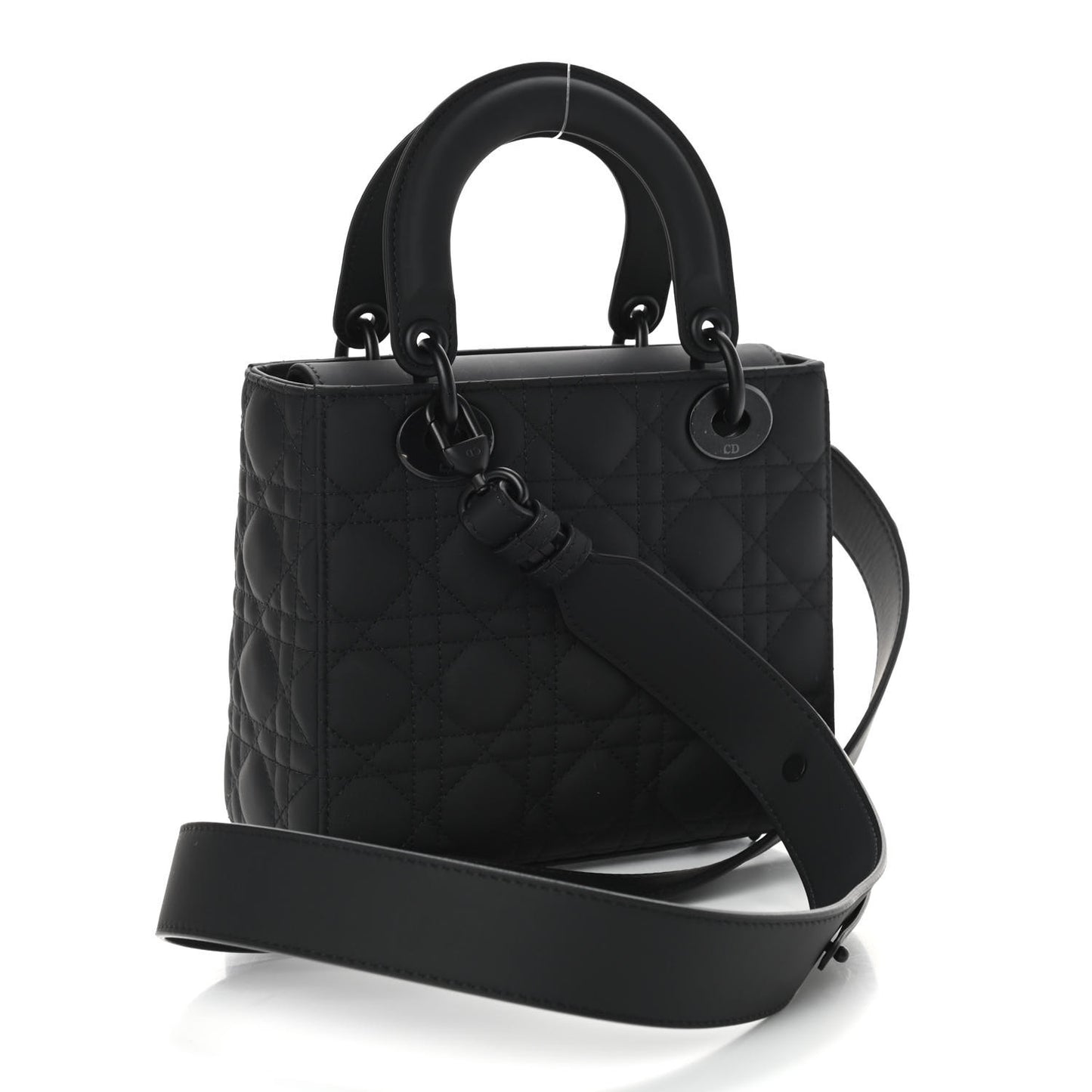 Ultra Matte Calfskin Cannage Small My ABCDior Lady Dior Black