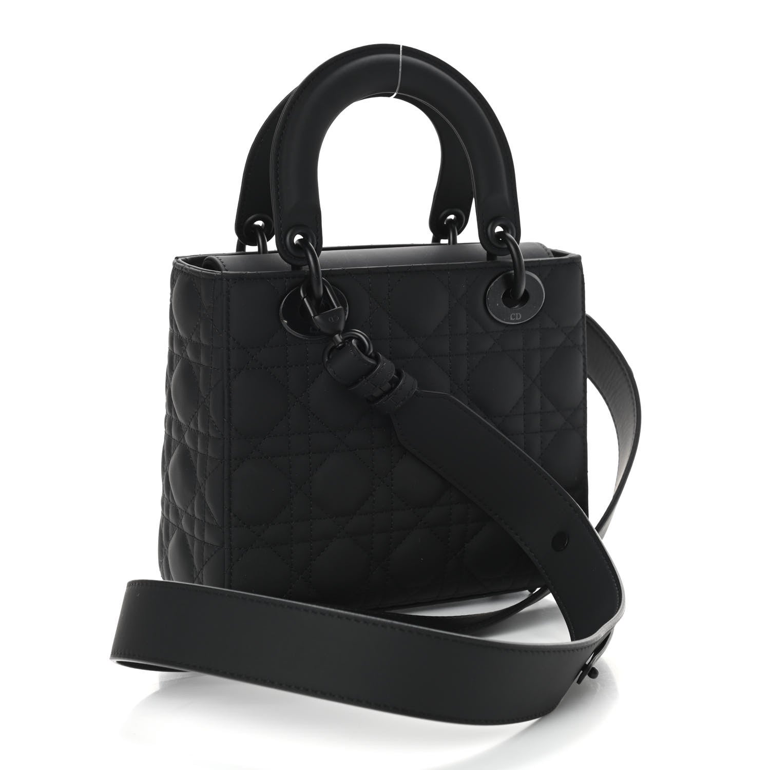 Christian Dior Ultra Matte Calfskin Cannage Small My ABCDior Lady Dior Black 2 of 7