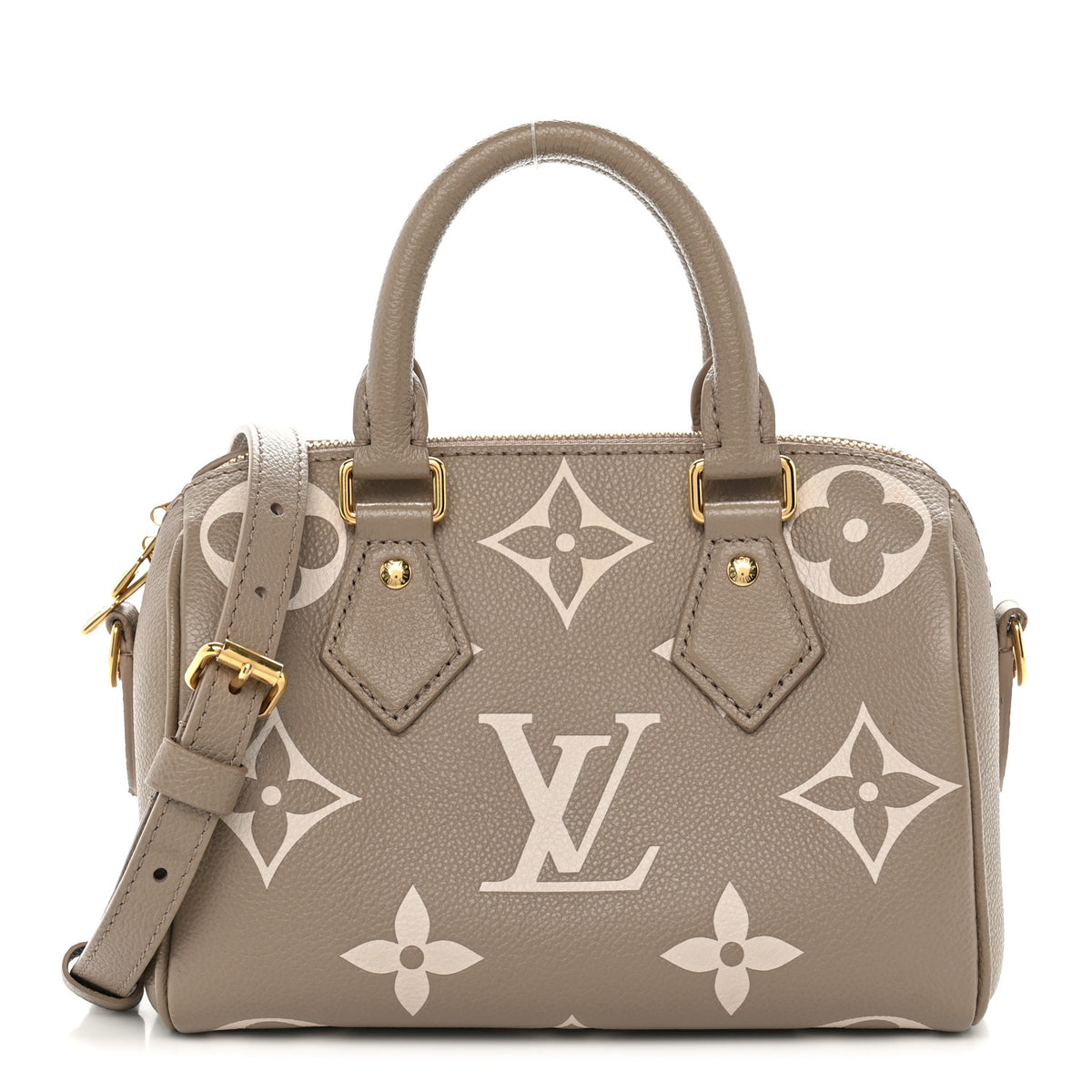 Empreinte Monogram Giant Speedy Bandouliere 20 Creme Beige