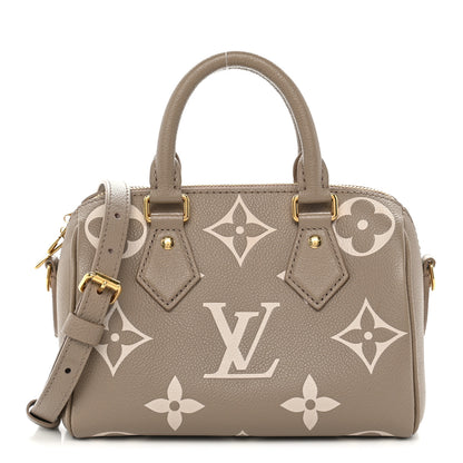 Louis Vuitton Empreinte Monogram Giant Speedy Bandouliere 20 Creme Beige 1 of 10