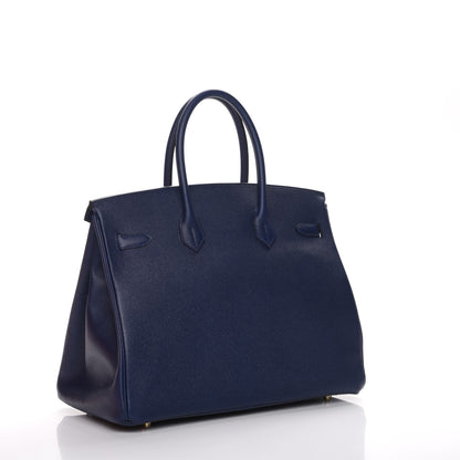 Hermes Epsom Birkin 35 Bleu Saphir 3 of 26
