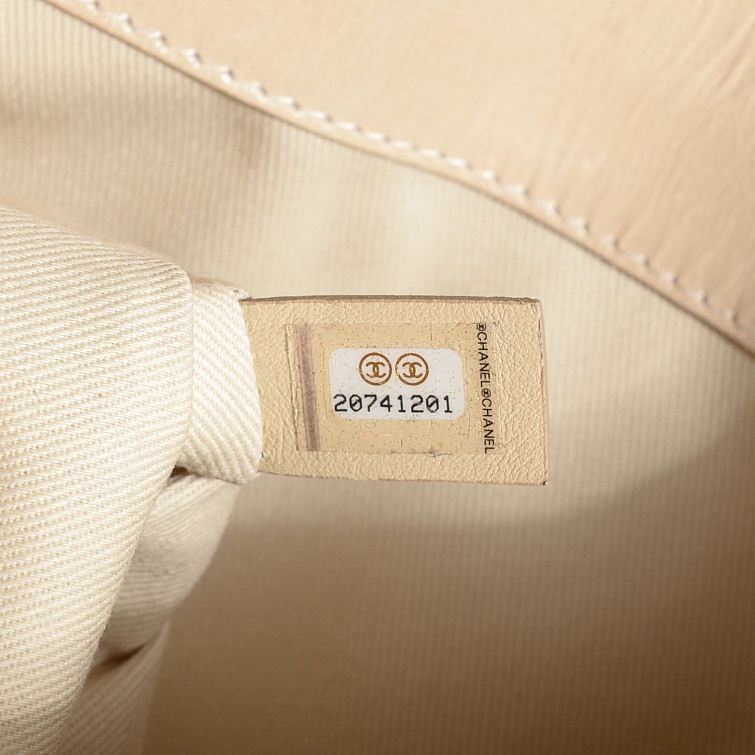 Chanel Aged Calfskin Quilted Supple Trapeze Flap Light Beige 8 of 9