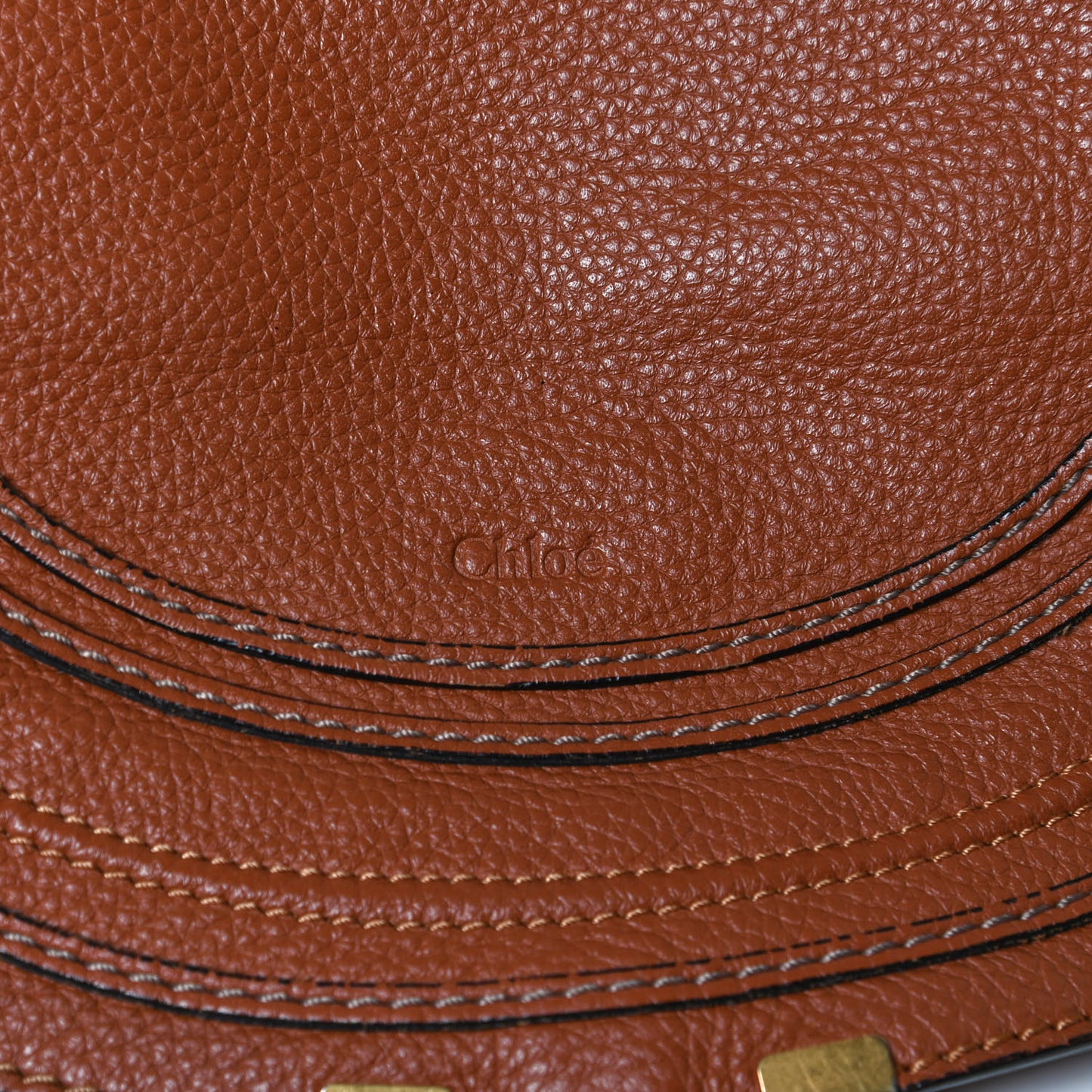 Calfskin Medium Marcie Round Crossbody Bag Tan