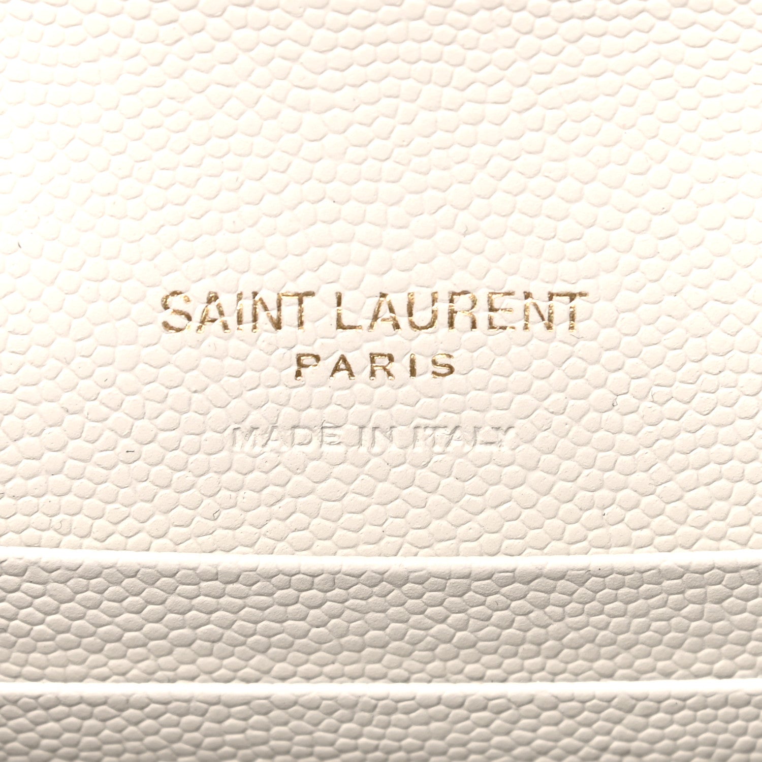 Saint Laurent Grain De Poudre Textured Mixed Matelasse Triquilt Small Monogram Envelope Wallet Blanc Vintage 5 of 10