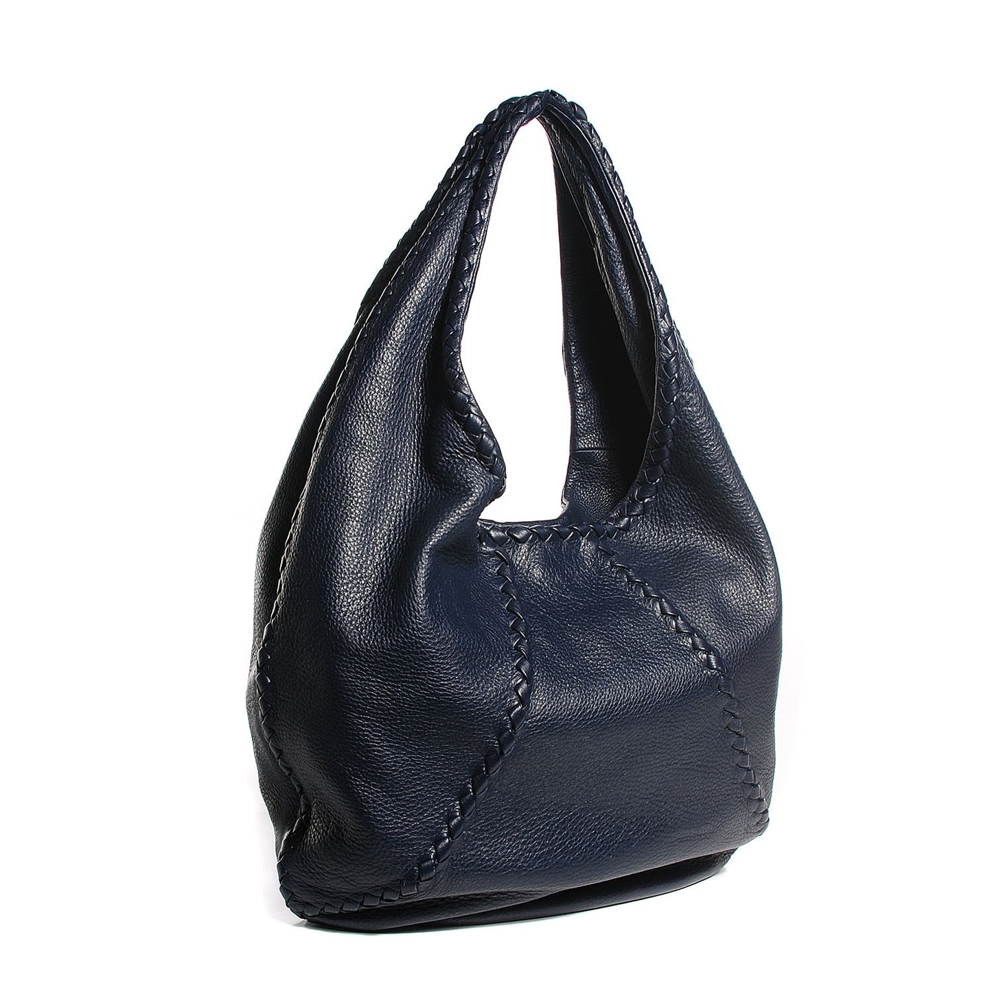 Cervo Deerskin Large Hobo China Blue