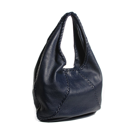 Bottega Veneta Cervo Deerskin Large Hobo China Blue 3 of 8
