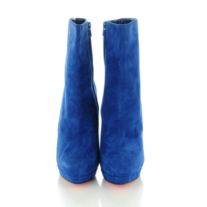 Christian Louboutin Suede Alti Booty 140 Ankle Boots 41 Blue 2 of 8