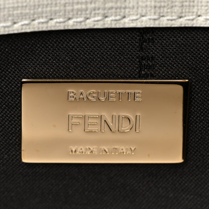 Fendi Glazed Fabric FF Bikini Girls Inlay Baguette Bianco Perla Multicolor 6 of 7