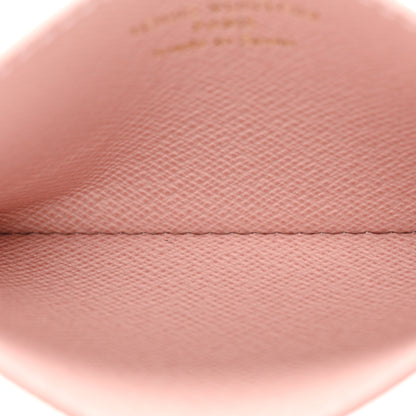 Louis Vuitton Damier Azur Daily Card Holder Rose Ballerine 5 of 8