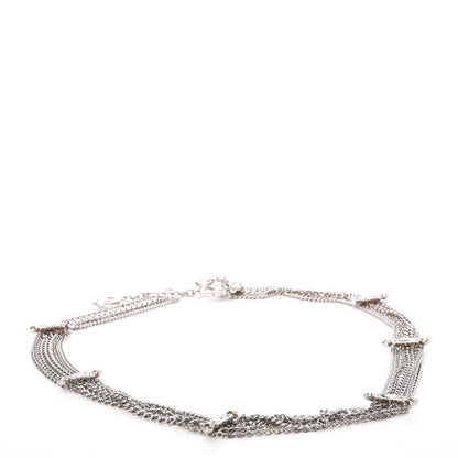 Chanel Crystal Multi Strand Chain CC Belt Silver 3 of 6
