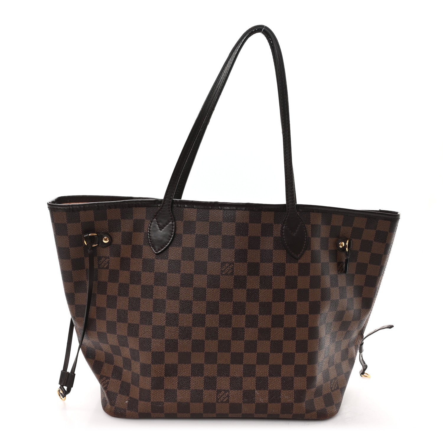 Louis Vuitton Damier Ebene Neo Neverfull MM Rose Ballerine 1 of 12