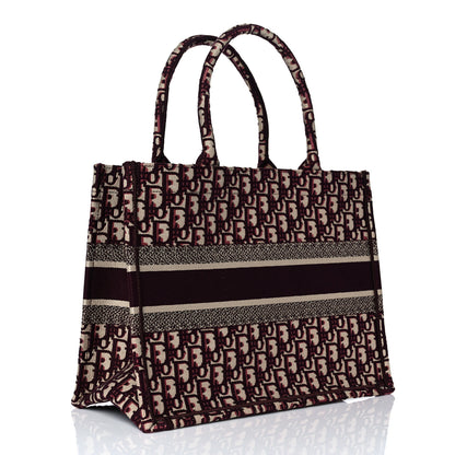 Christian Dior Oblique Medium Book Tote Burgundy Multicolor 2 of 8
