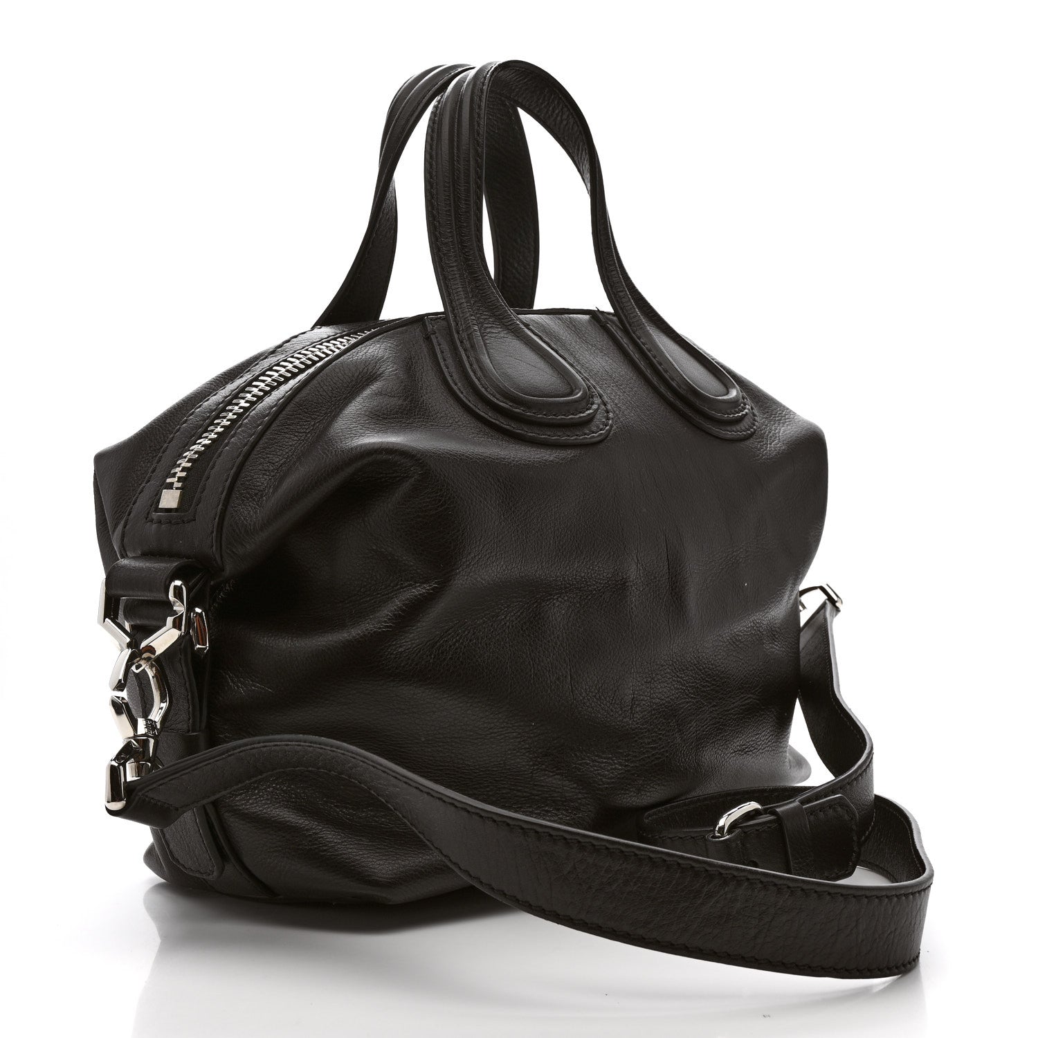 Givenchy Waxy Grained Calfskin Small Nightingale Dark Brown 2 of 13