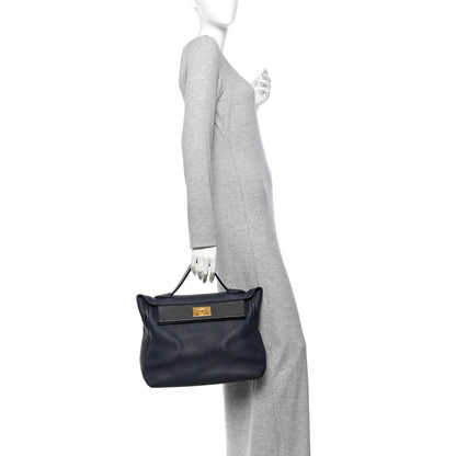 Hermes Togo Swift 24/24 35 Bleu Nuit Black 2 of 13