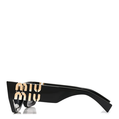 Miu Miu Acetate Rectangle Sunglasses SMU 09W Black 3 of 7