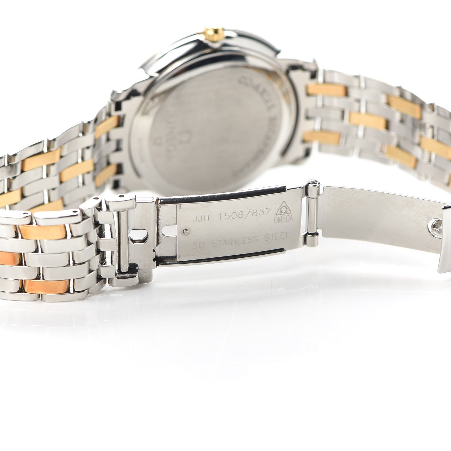 Omega Stainless Steel 18K Yellow Gold Diamond 36mm De Ville Automatic Watch Champagne 4374.15.00 5 of 6