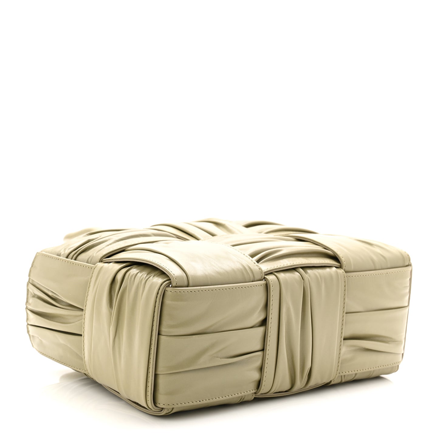 Foulard Intrecciato Pleated Arco Tote Travertine