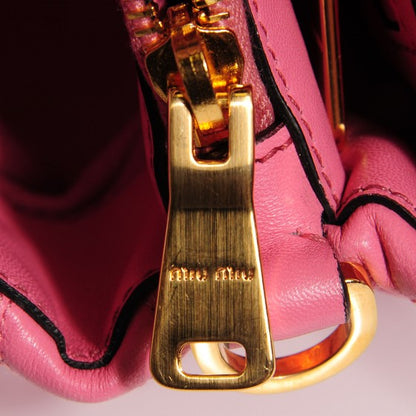 Miu Miu Nappa Padded Top Handle Bag Geranio 9 of 20