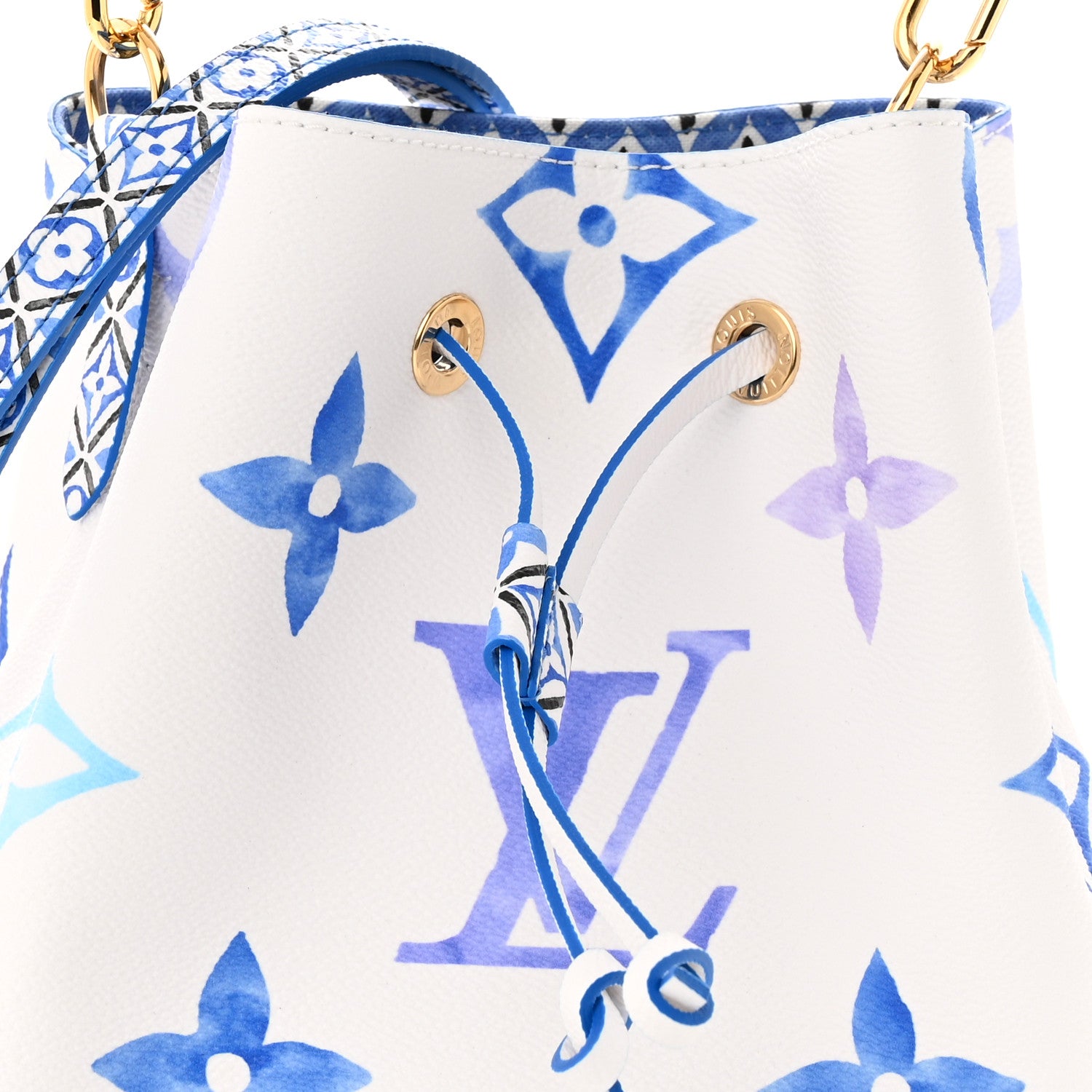 Louis Vuitton Monogram Giant By The Pool Neonoe BB Blue 7 of 9