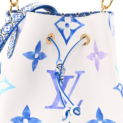 Louis Vuitton Monogram Giant By The Pool Neonoe BB Blue 7 of 9