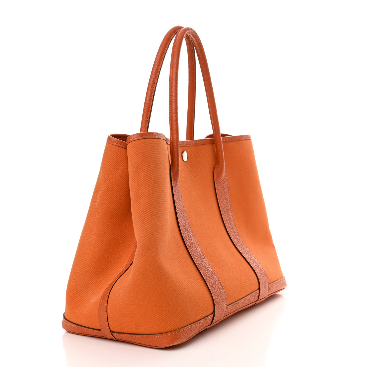 Hermes Toile Negonda Garden Party Tote 36 MM Orange 3 of 15
