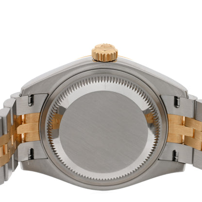 Rolex Stainless Steel 18K Yellow Gold Diamond 28mm Oyster Perpetual Datejust Watch Champagne 279173 4 of 5