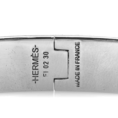 Hermes Matte Enamel Narrow Clic Clac HH Bracelet GM Black 3 of 4