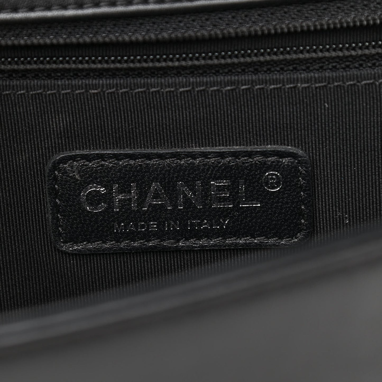 Lambskin Quilted Medium Boy Flap Black
