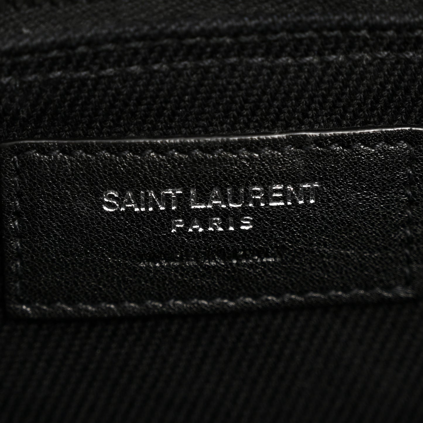 Linen Calfskin Rive Gauche Tote Black