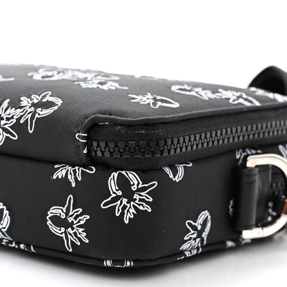 Christian Dior Calfskin Double Zip Crossbody Black White 11 of 13
