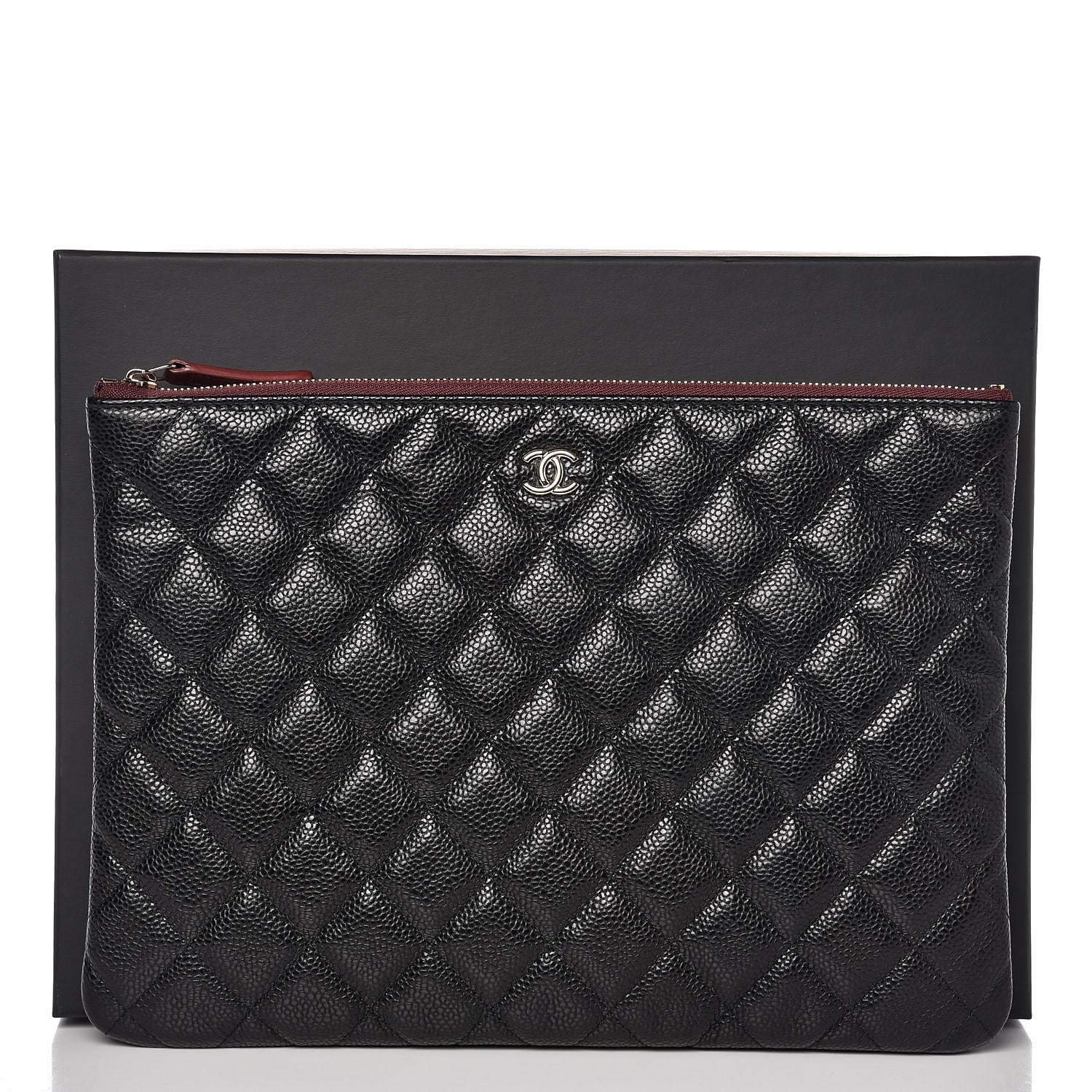 Chanel Caviar Quilted Medium Cosmetic Case Black 8 of 8