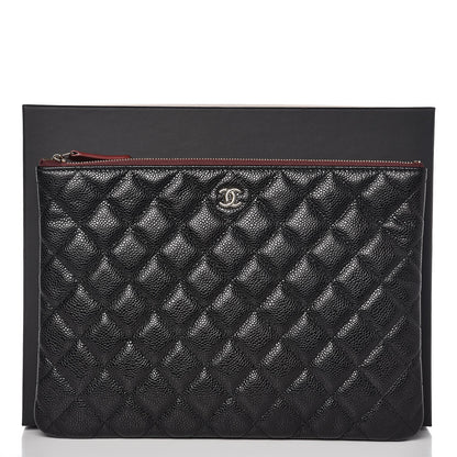 Chanel Caviar Quilted Medium Cosmetic Case Black 8 of 8