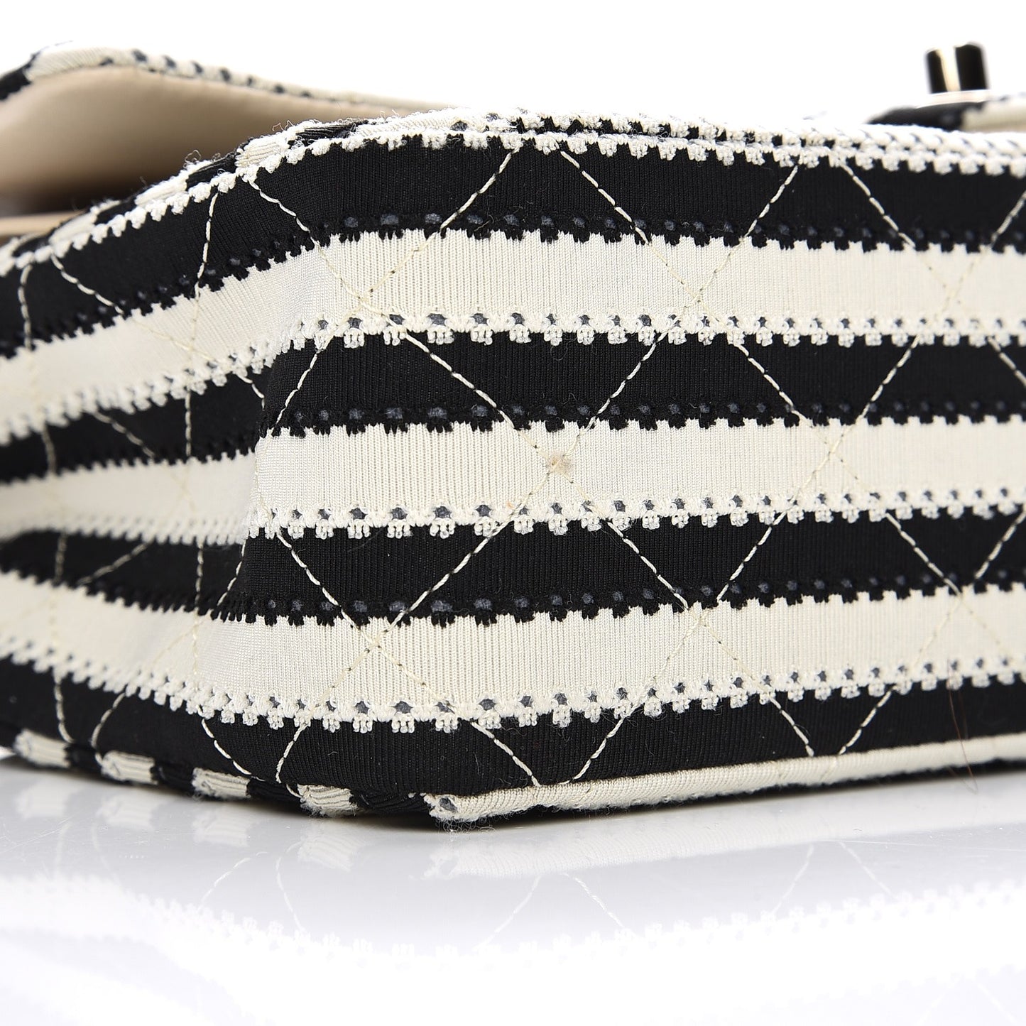 Jersey Quilted Medium Coco Sailor Flap Black White